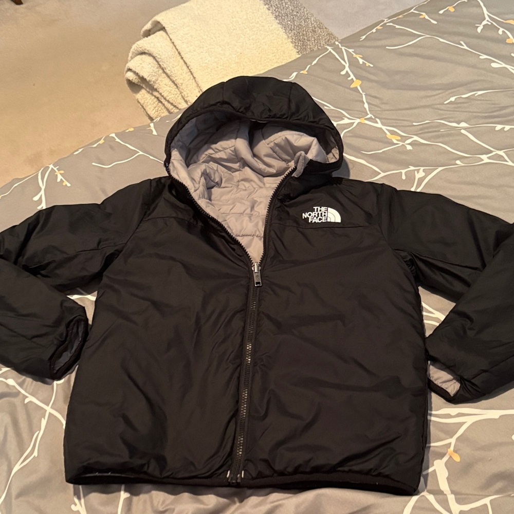 The North Face Black Hooded Jacket Reversible